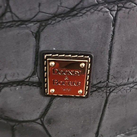 Dooney & Bourke Denison Collection Gray Crocodile-Embossed  display picture 3